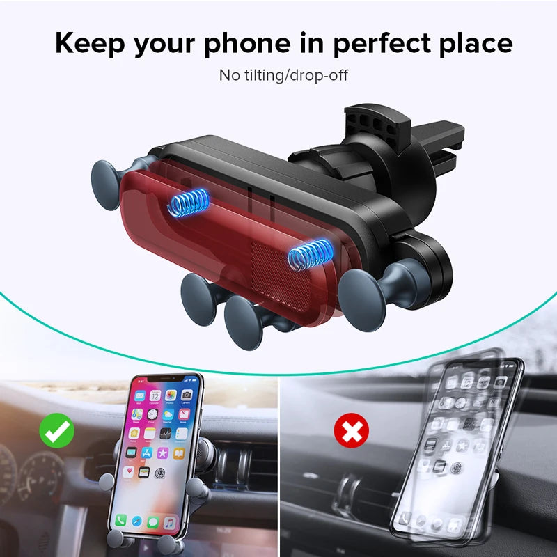 Gravity Car Phone Holder Air Vent Mount Cell Phone Holder