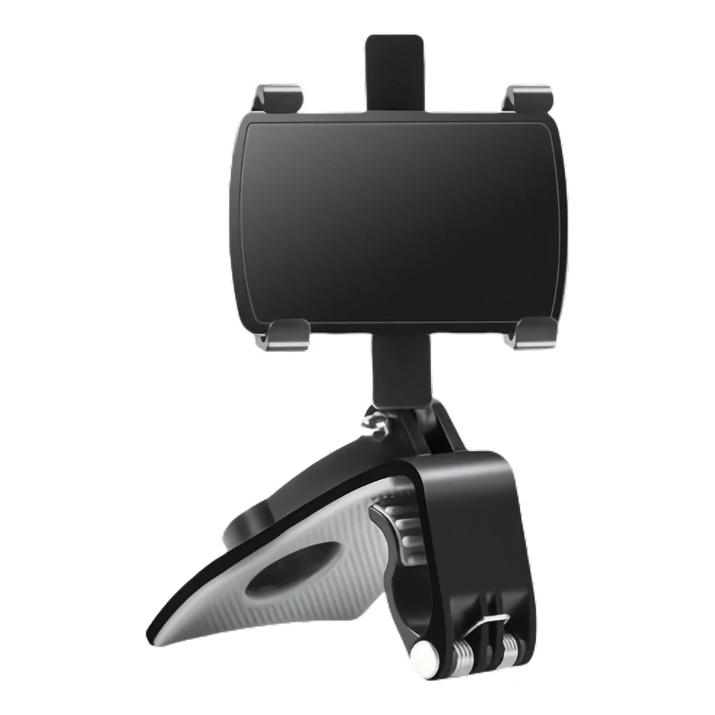 360° Rotatable Car Phone Mount - Multi-Function Clip-on Dashboard
