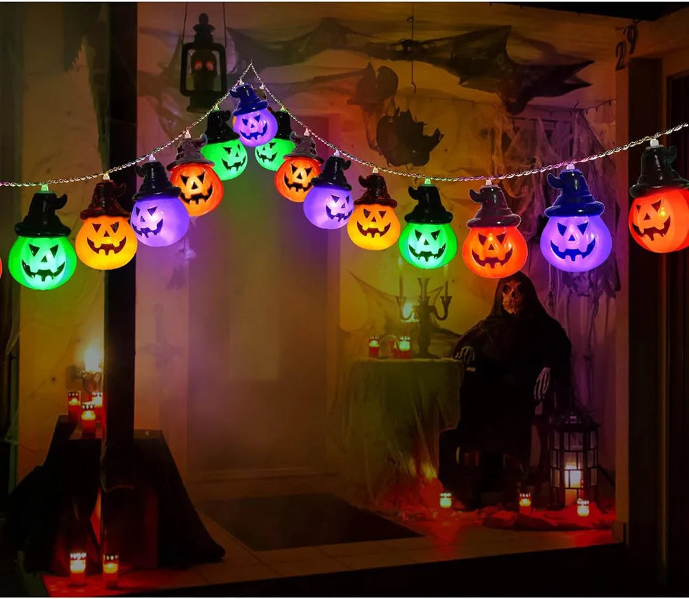 Pumpkin String Lights For Easter, Halloween, Christmas Room Decor
