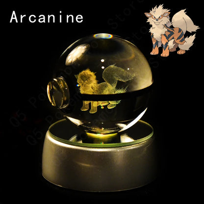Pokemon Crystal Ball 3D Mewtwo Pikachu Gift