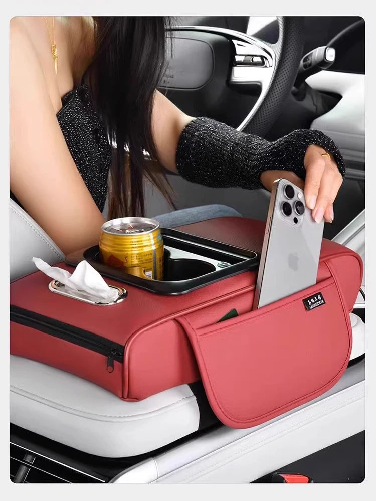 Usb Portcar Armrest Box Booster Pad With Usb Port Multi-Function