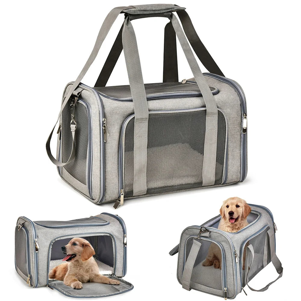 Dog Carrier Bag Soft Side Backpack Cat Pet Carriers