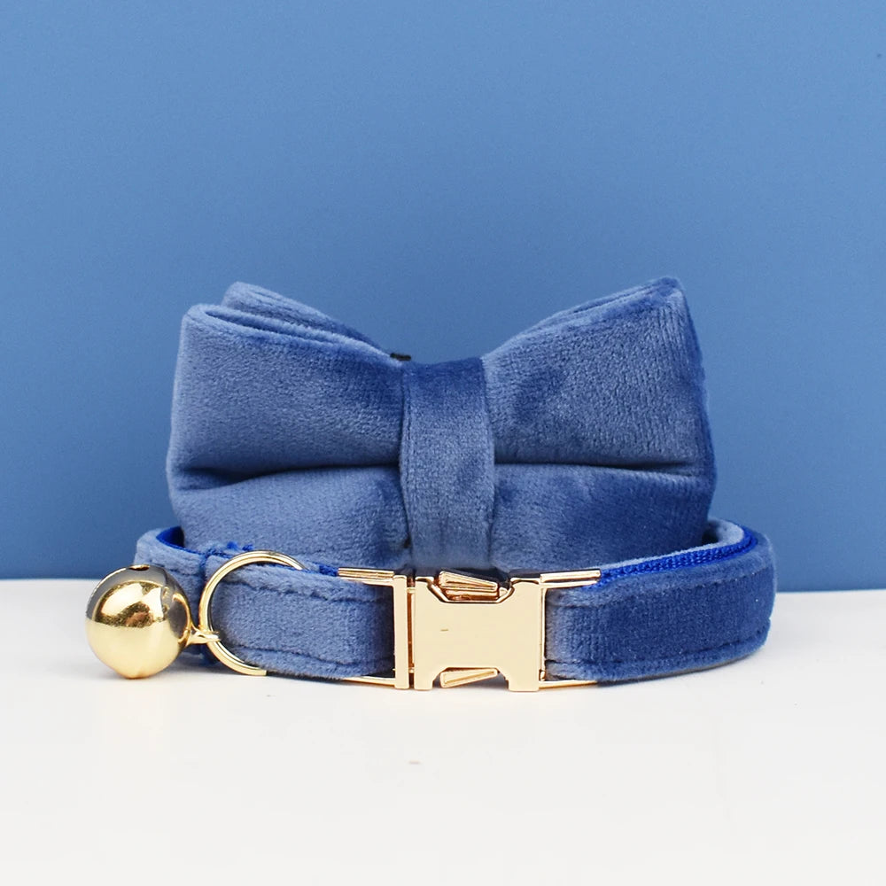 Stylish Adjustable Cat Collar with Bowknot