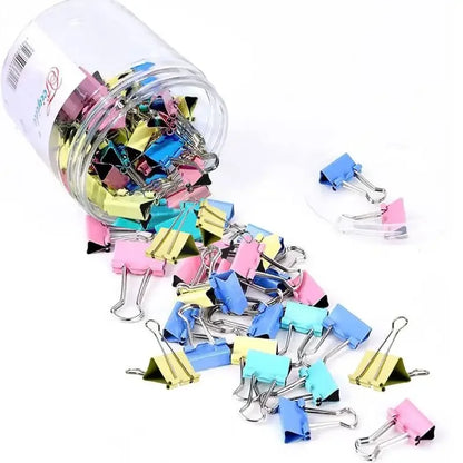 60pcs Mini Binder Clips Color Binder Clip Small Paper Clip