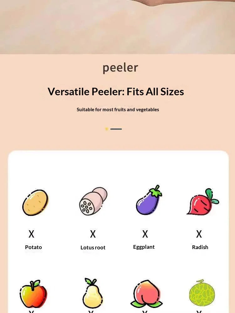 Storage‑Type Fruit Vegetable Peeler With Peel Container