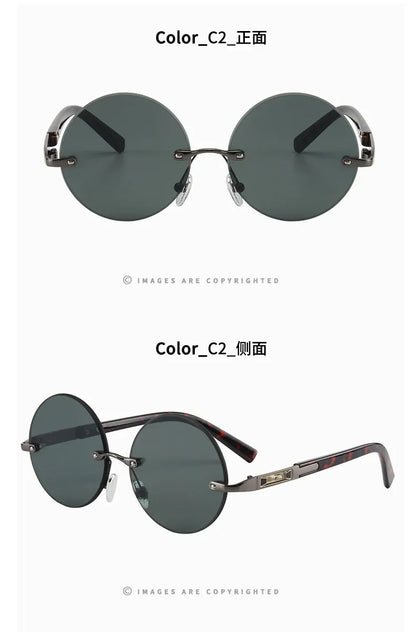 Men's Resin Sunglasses  Frameless UV400 Sunglasses