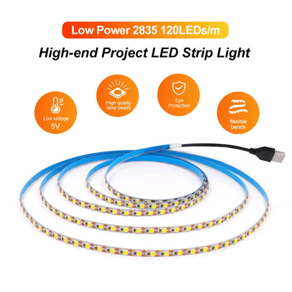 3MM 5MM 8MM Width DC 5V LED Strip 2835 120LEDs
