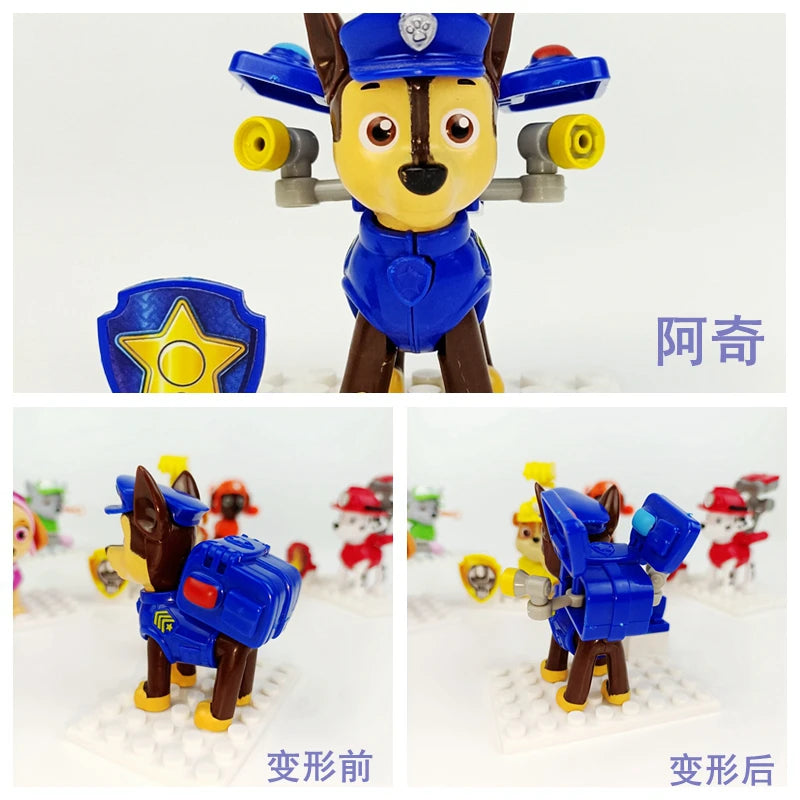 Paw Patrol Action Figure Anime Toy Chase Marshall
