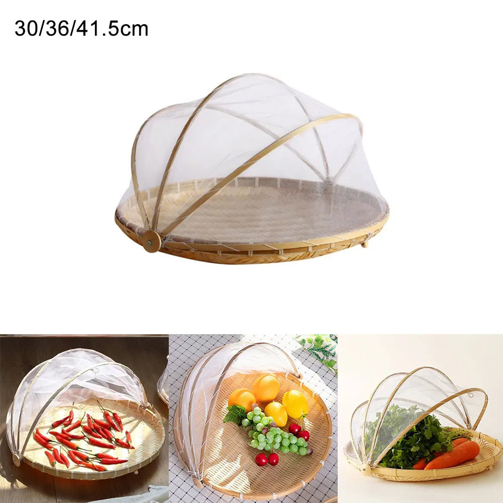 Bamboo Woven Baskets Anti-Mosquito Nets Covers