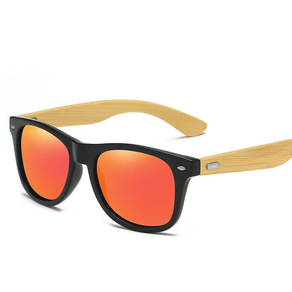 Sunglasses Men Wood Bamboo Polarized UV400 Retro Vintage