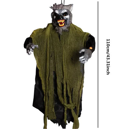 Halloween Decoration Hanging Pumpkin Head Scream