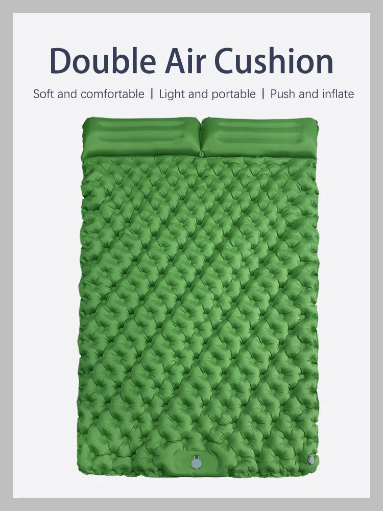 Outdoor Camping Double Inflatable Mattress Extra Wide