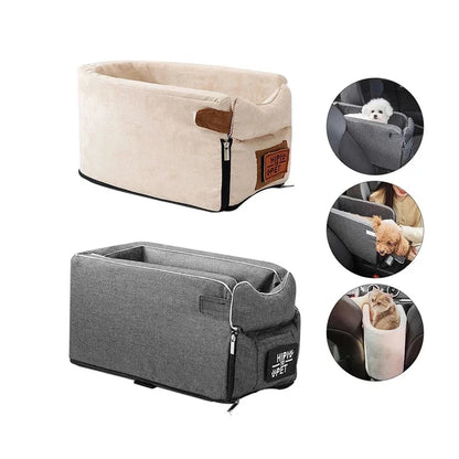 Puppy Dog Car Seat Travel Central Control Portable Pet Carrier