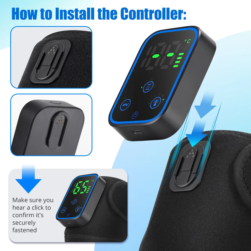 3-in-1 Heated Vibration Knee Massager