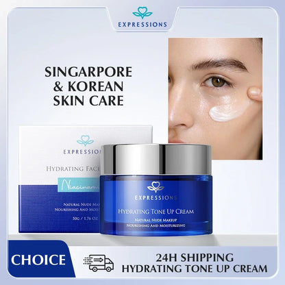 EXPRESSIONS Tone-Up Face Cream – Hydrating Niacinamide Formula