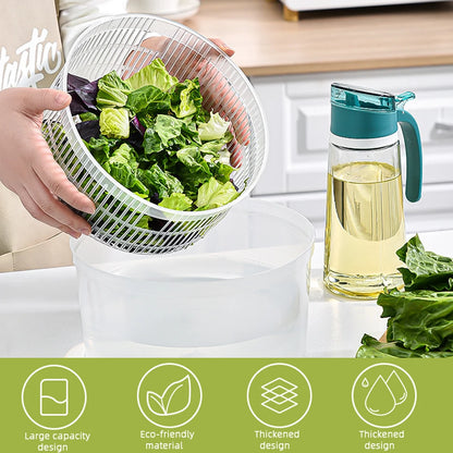 Salad Spinner Lettuce Greens Washer Dryer Drainer Crisper