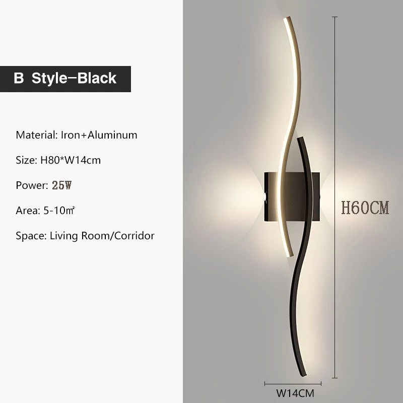 Indoor LED Wall Lights for Bedroom Bedside LED Wall Lamps