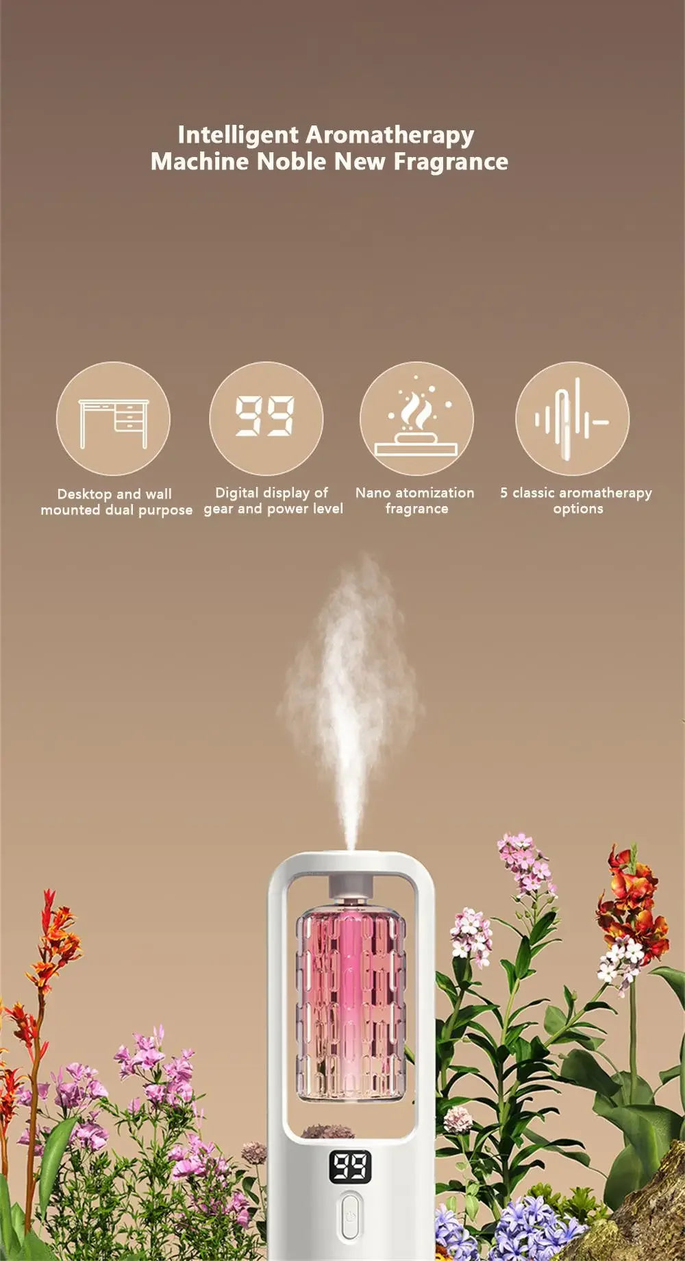Aroma Diffuser Humidifier Fragrance Essential Oil Aromatherapy