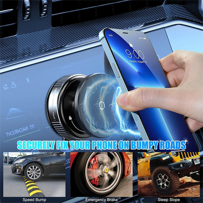 Phone Mount Vacuum Magnetic Phone Holder for Car
