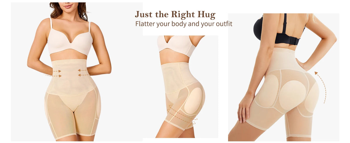 4 Fake Pads Side Hip Enhancer Invisible Breathable Tummy