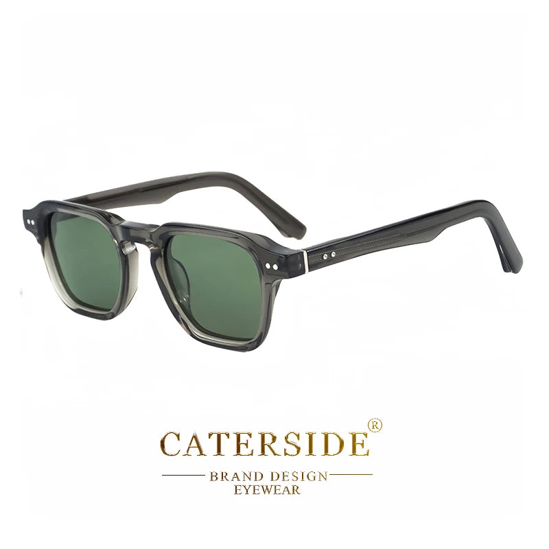 CATERSIDE Retro Polarized Sunglasses Men Travel Eyewear