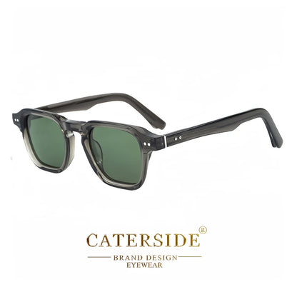 CATERSIDE Retro Polarized Sunglasses Men Travel Eyewear