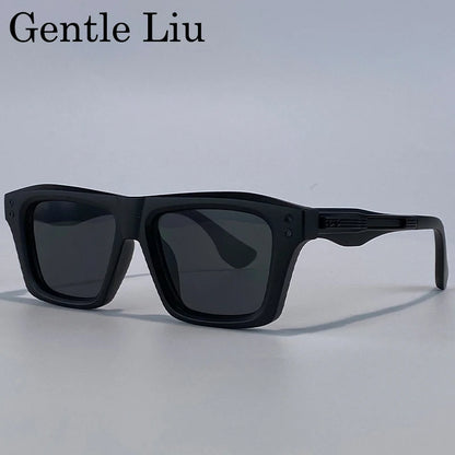 Steampunk Classic Square Sunglasses Men Luxury Brand Vintage