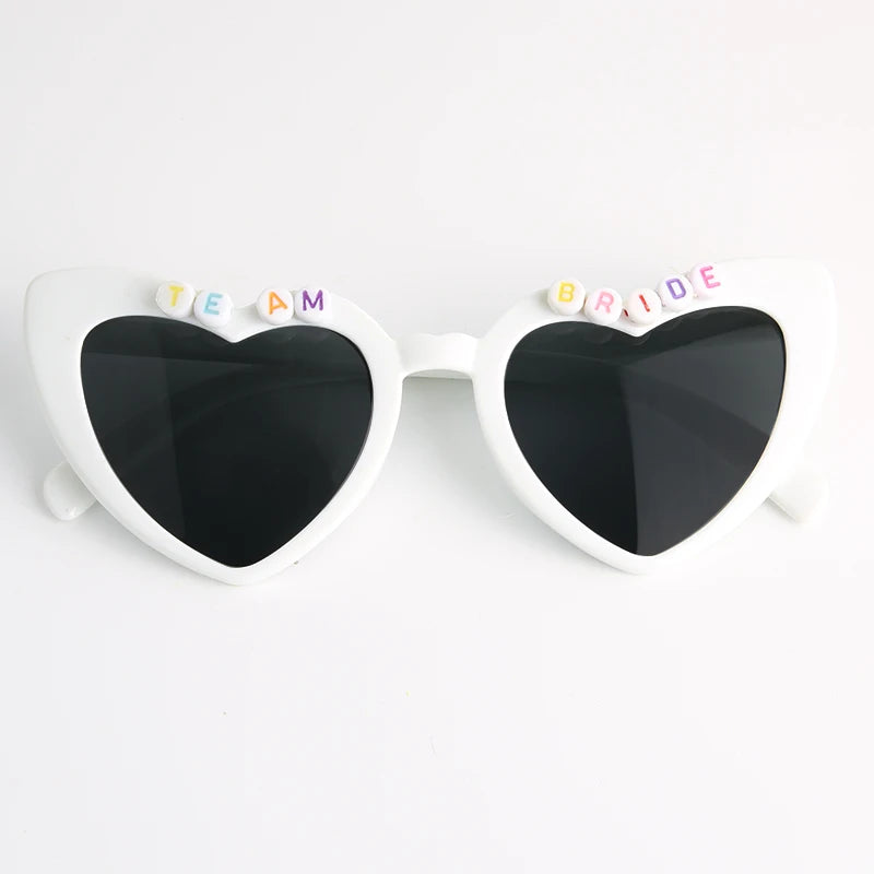 Heart Shaped Sunglasses Wedding Bride Bridesmaid