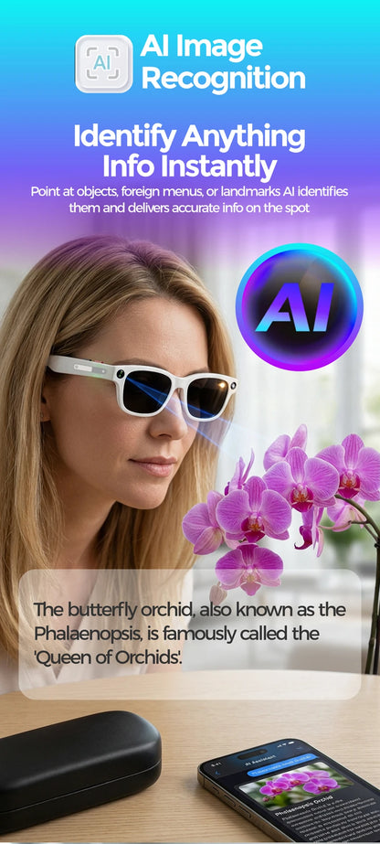 Lenovo AI Smart Glasses AI Translation 8MP HD Camera