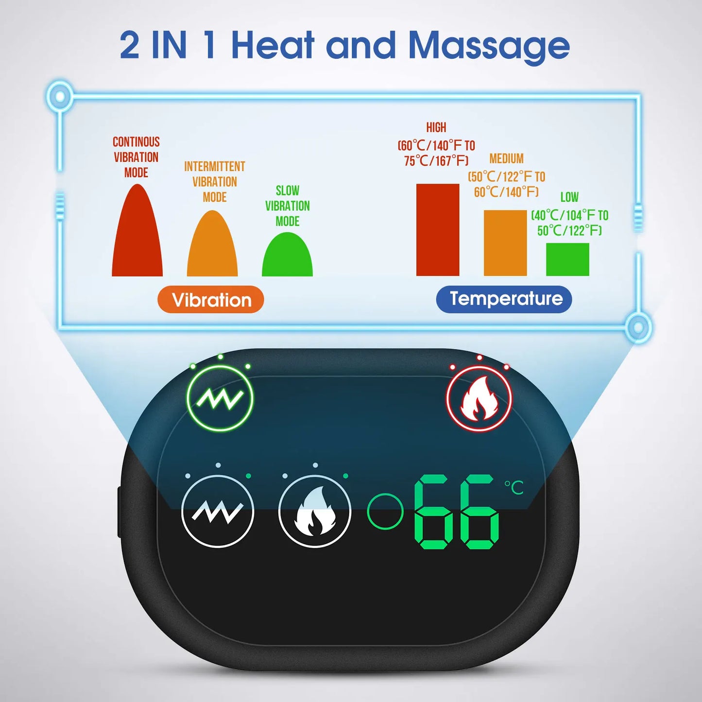 Electric Shoulder Massager Heating Pad Vibration Massage