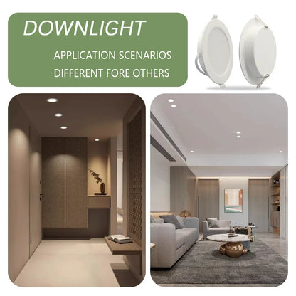 8Pack Round Led Panel Light Recessed Led Downlight Lighting