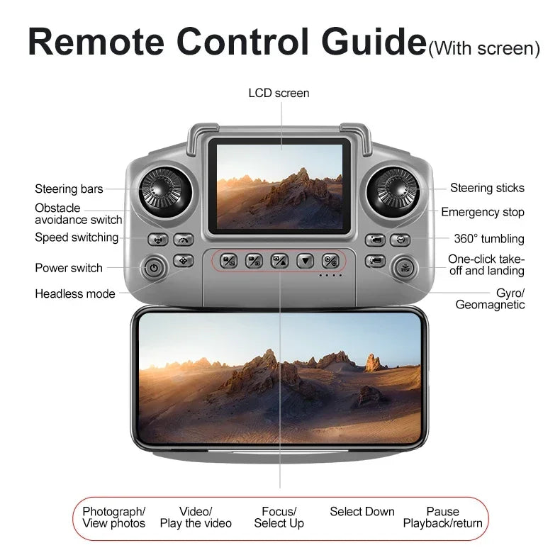 Lenovo D18 Drone 8K Aerial HD Dual-Camera Intelligent Obstacle