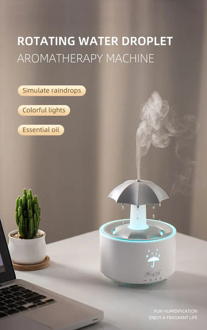 Ultra Quiet Raindrop Humidifier Aromatherapy Diffuser