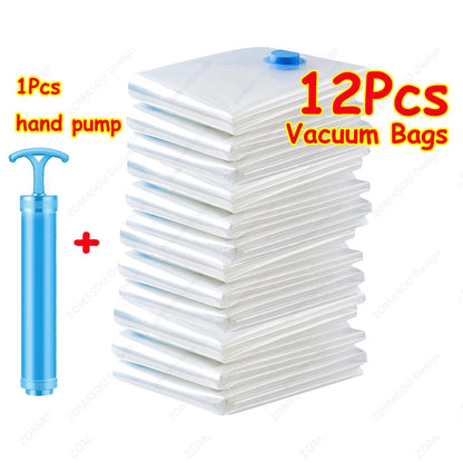 Reusable Vacuum Storage Sealing Bags with Hand Pump