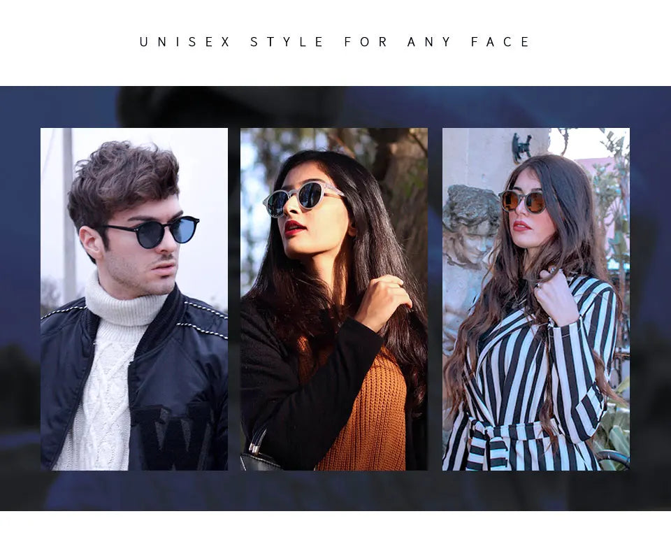 ZENOTTIC Small Round Sunglasses for Men Women Vintage