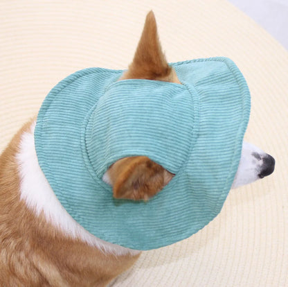 Fashion Big Dog Baseball Cap Durable Corduroy Sun Hat
