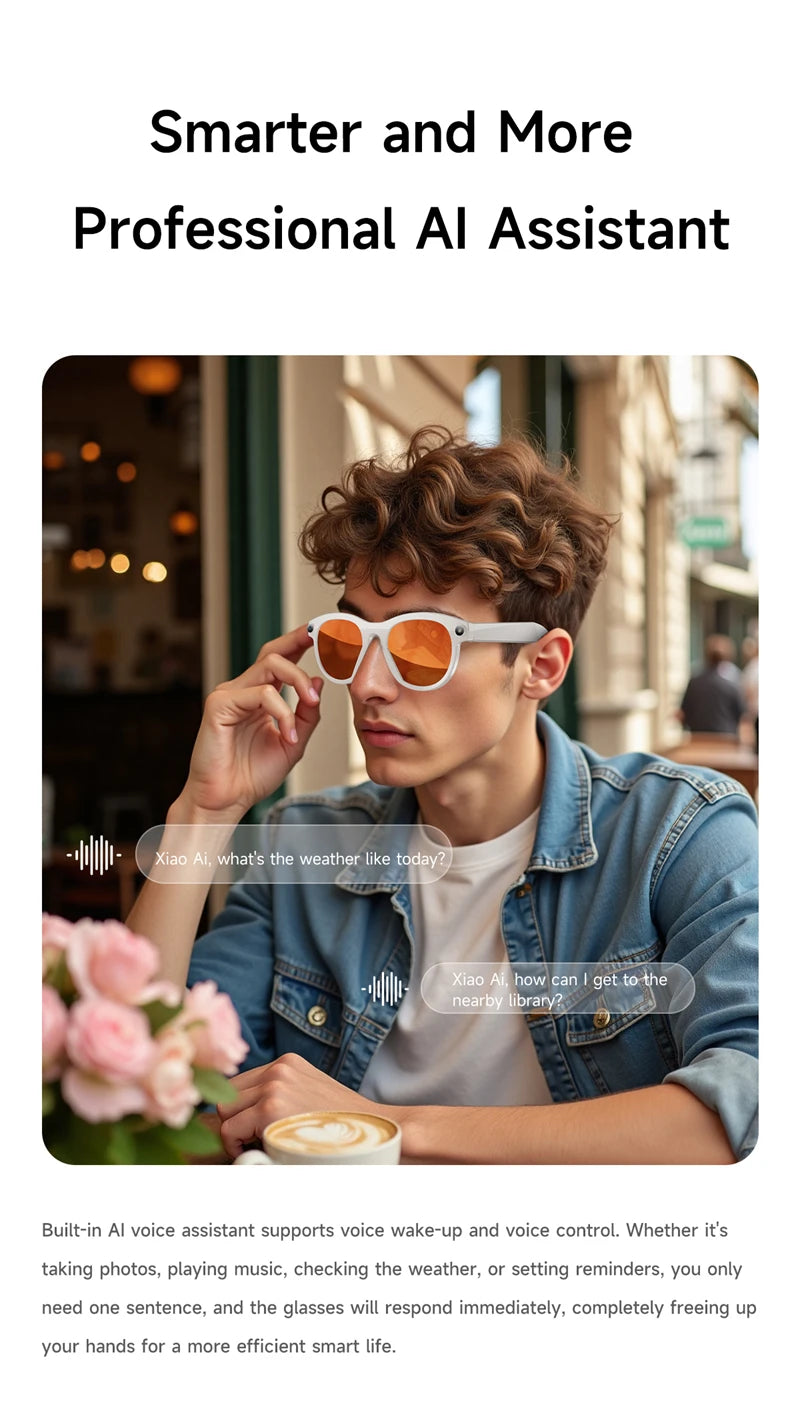 Xiaomi Smart AI Glasses 8MP HD 4K Shooting Glasses