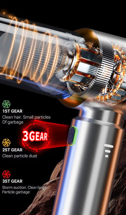 CENRR Portable Wireless Car Vacuum Cleaner Mini Powerful