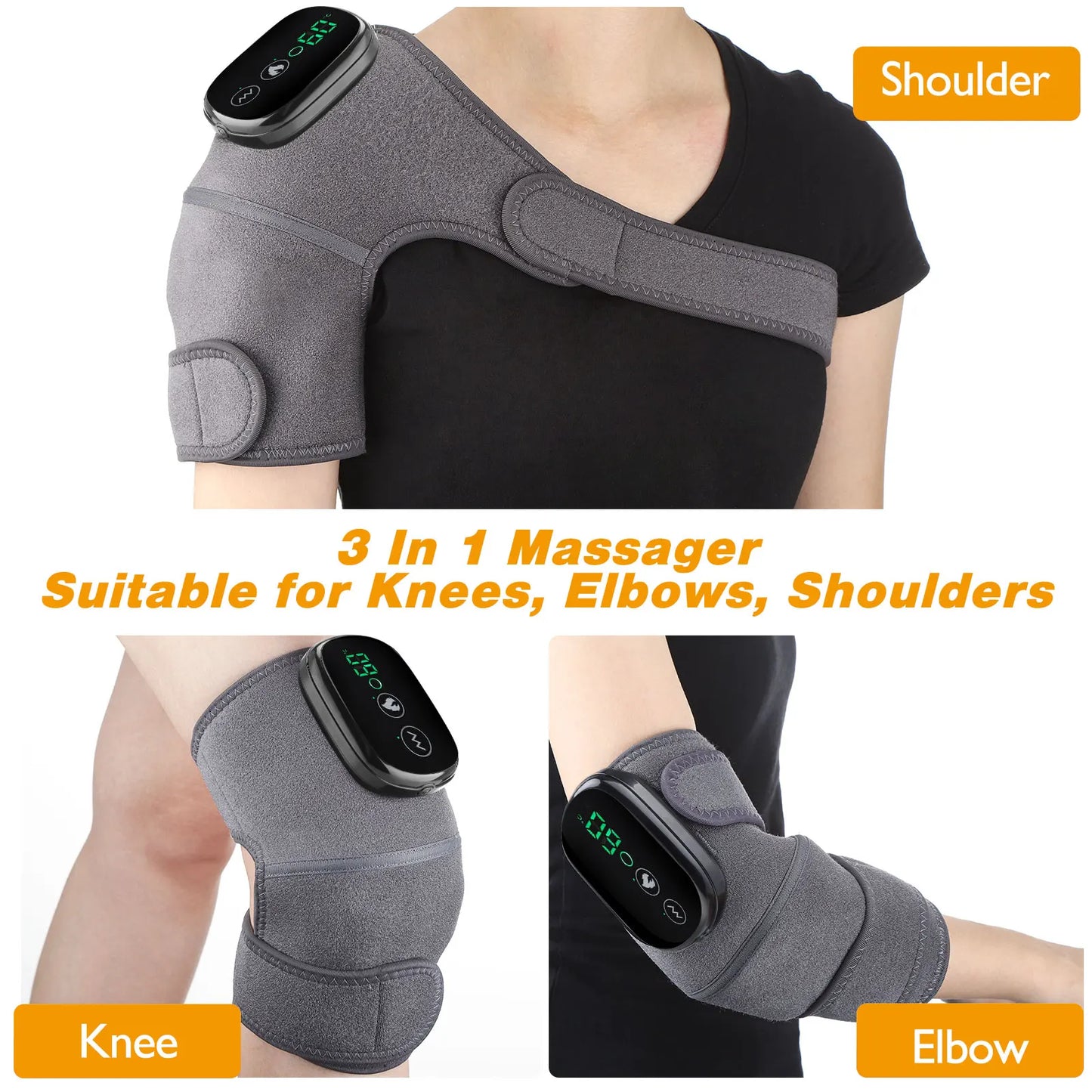 Electric Heating Shoulder Brace LED Display Vibration