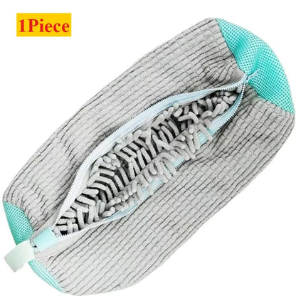 Shoe Washing Machine Bag with Liquid Shoe Brush Set