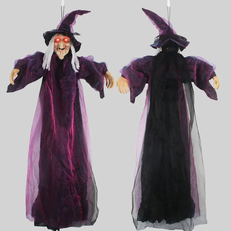 Halloween Spooky Voice Control Lumious Talking Witch