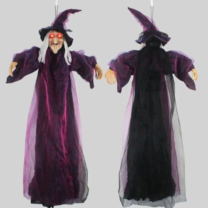 Halloween Spooky Voice Control Lumious Talking Witch
