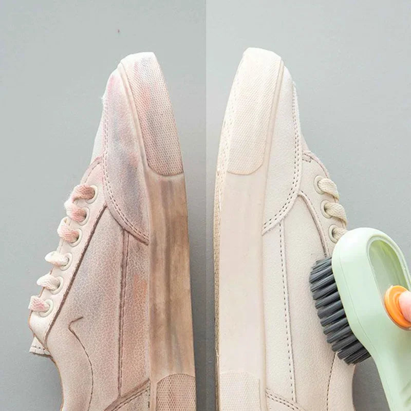 Shoe Washing Machine Bag with Liquid Shoe Brush Set