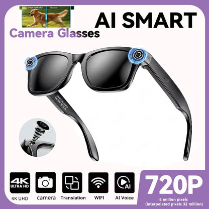 New Upgrade smart glasses With Camera Video Recording AI