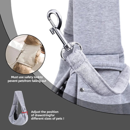 Cotton Comfortable Dog Bag Pet Out Crossbody Shoulder Bag Outdoor