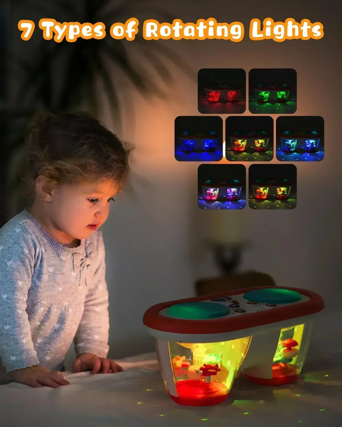 Baby Clap Drum 12+ Month Kids Musical Toy Infant Toys