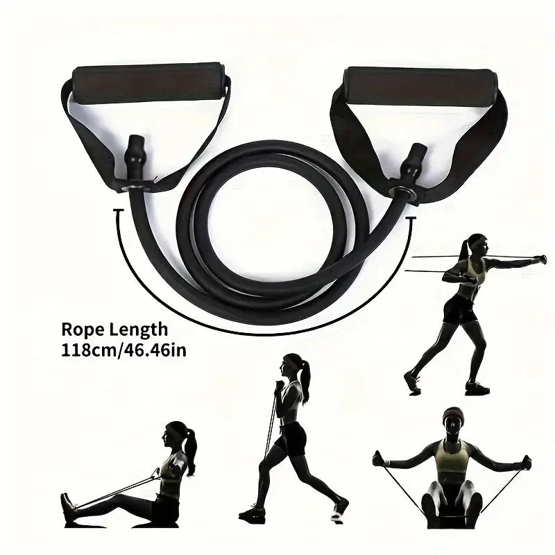 5 Levels Yoga Fitness Tensioner Resistance Band With Handles