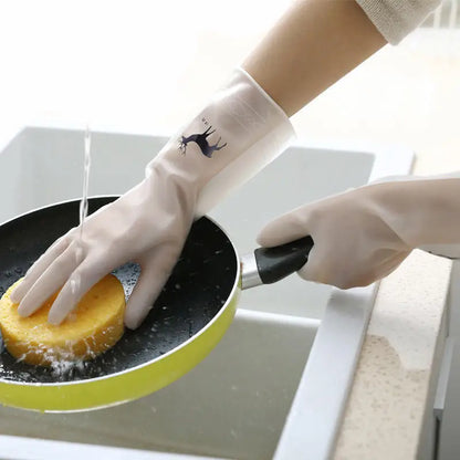 Waterproof Rubber Latex Housework Cleaning Gloves