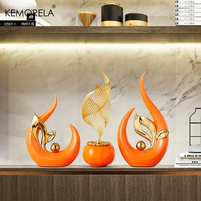 Ceramic Statue Nordic Creative Light Luxury Living Room