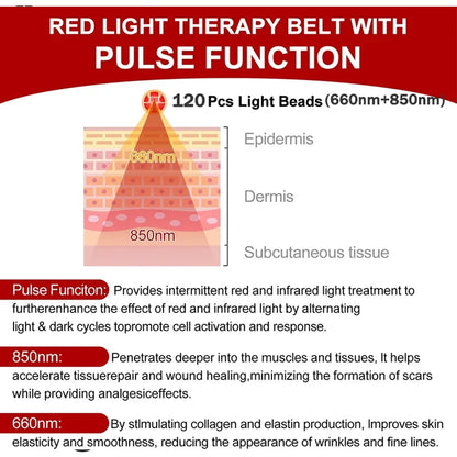 Red Light Therapy Device for Pain Relief Infrared Light